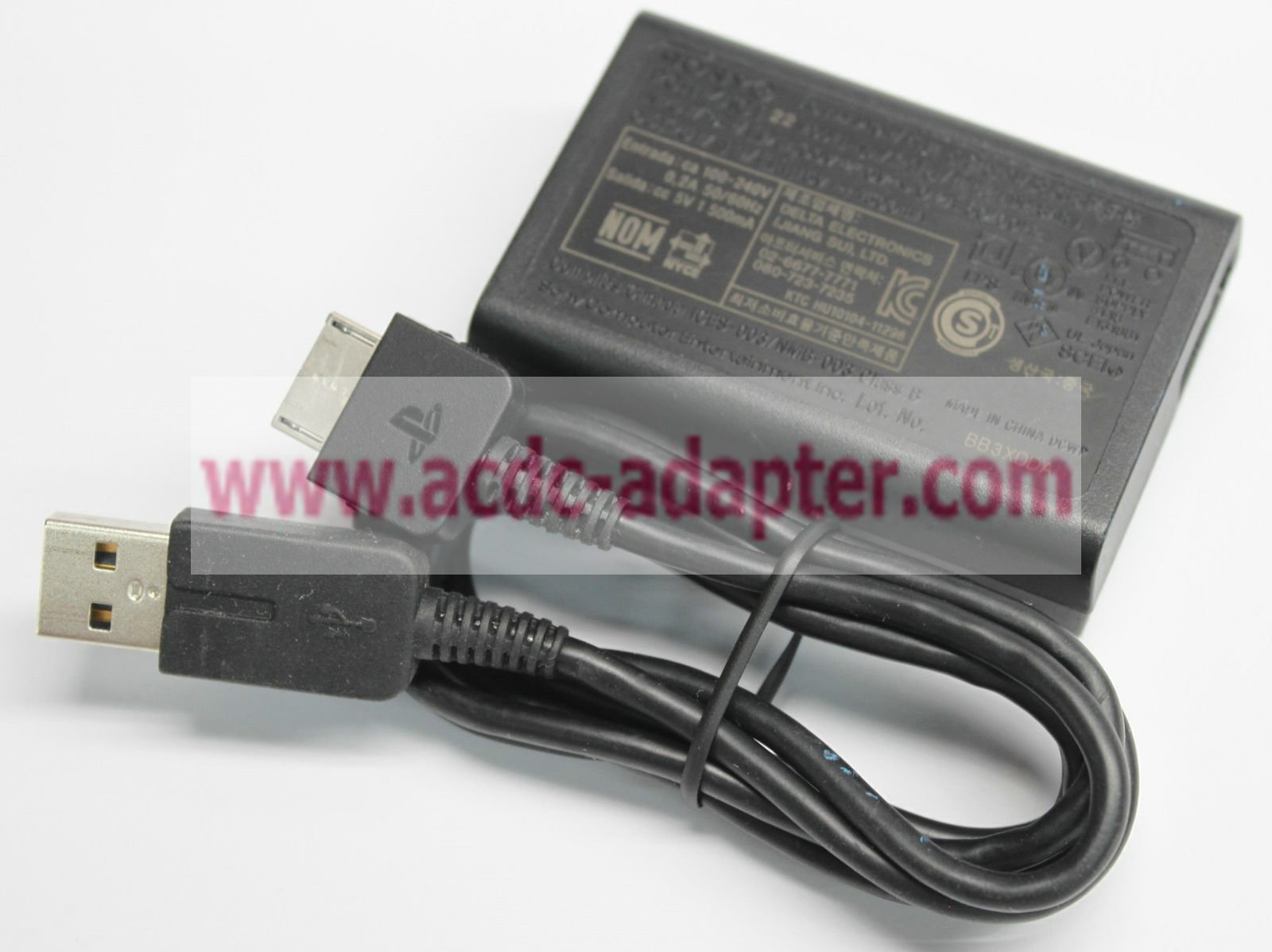 Genuine 5V 1500 mA Sony PCH-ZAC1 AC Adapter USB Power Supply Cord Charger